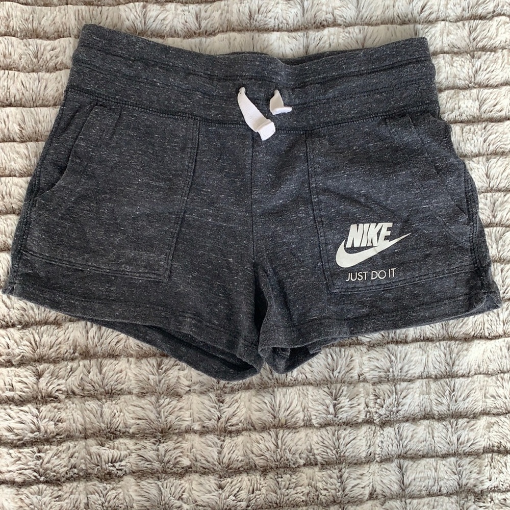 Nike Grey Shorts with Pockets and Drawstrings
